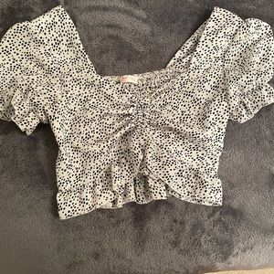 Spotted crop top